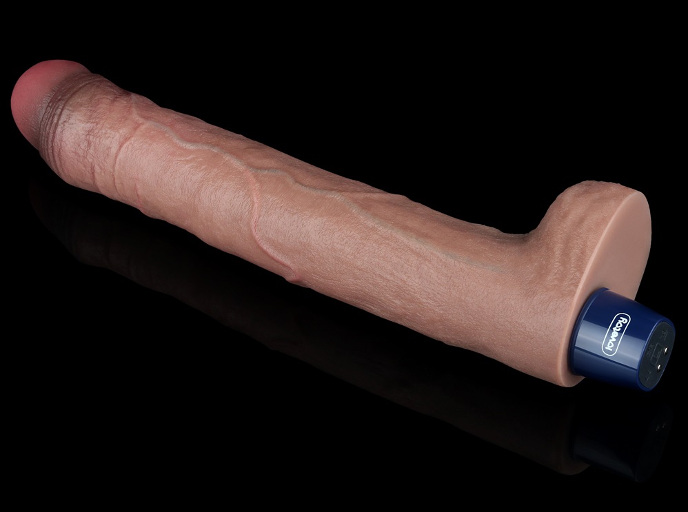 Lovetoy 26.5cm Nâu Rung Mềm Thực Tế Mãnh Liệt