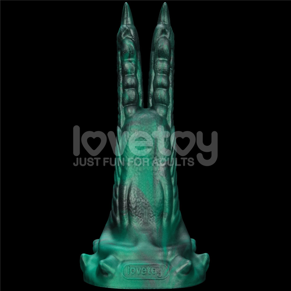 Savage Charm Lovetoy Dildo Xanh Rung 16" Dã Man
