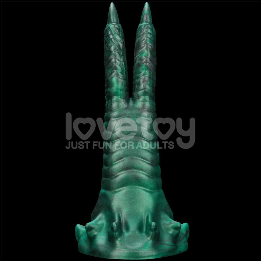 Savage Charm Lovetoy Dildo Xanh Rung 16" Dã Man