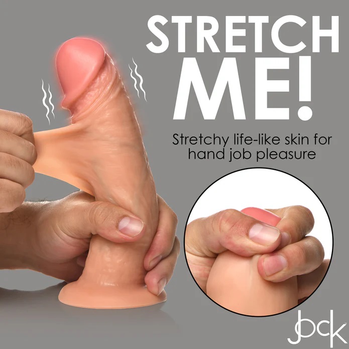 Jock 8 Inch Rung Mềm Mịn Da Thịt Mỹ Thấm Nước