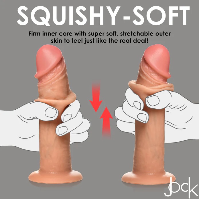 Jock 8 Inch Rung Mềm Mịn Da Thịt Mỹ Thấm Nước