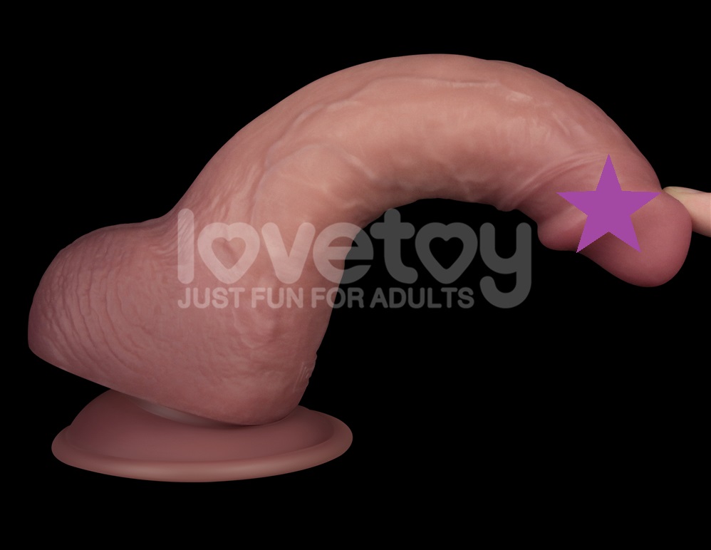 Lovetoy 8.5 Double Dildo Vibrating Soft Thịt Thủy Phân Êm Ái Thực Tế