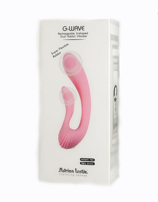 Vibrator G-spot hồng uốn lượn 18cm Adrien siêu sướng