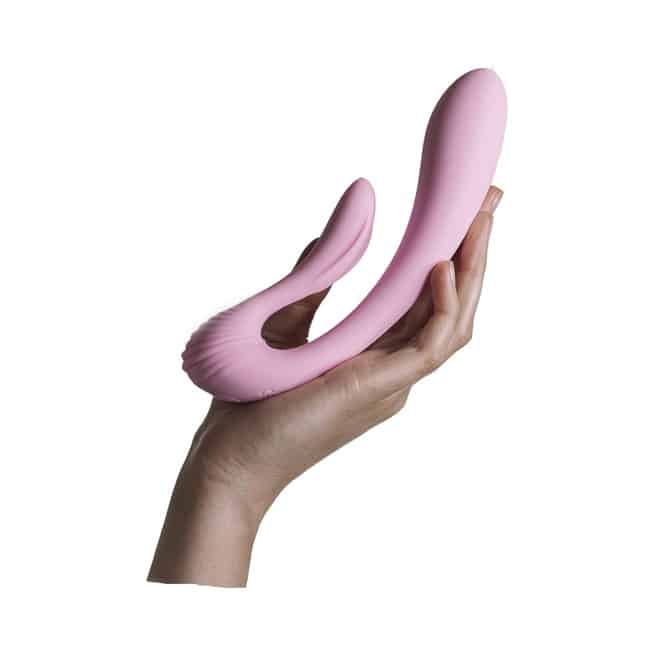 Vibrator G-spot hồng uốn lượn 18cm Adrien siêu sướng