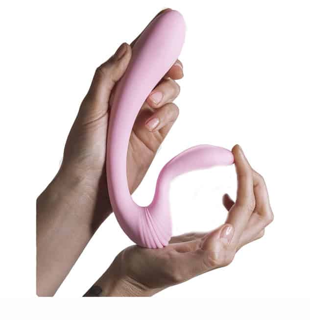 Vibrator G-spot hồng uốn lượn 18cm Adrien siêu sướng
