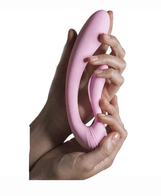 Vibrator G-spot hồng uốn lượn 18cm Adrien siêu sướng