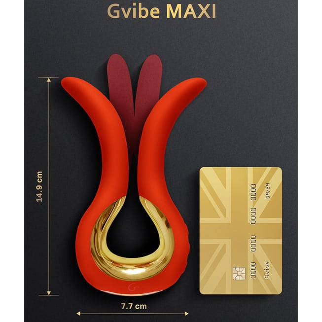 Gvibe Maxi Đỏ Lắc Rung Đa Tần Siêu To Mạnh