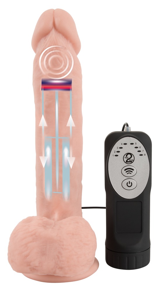 Dildo Silicone Y Tế Quay Từ Xa 21cm Thúc Gậy