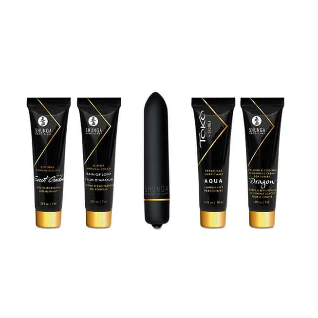 Shunga Naughty Geisha 5pc Rung Đen Khơi Gợi Nhục Dục
