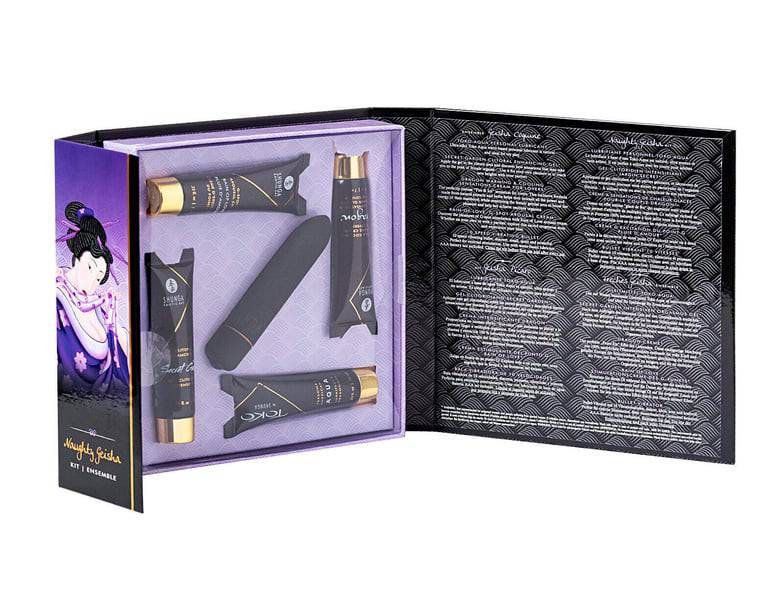 Shunga Naughty Geisha 5pc Rung Đen Khơi Gợi Nhục Dục
