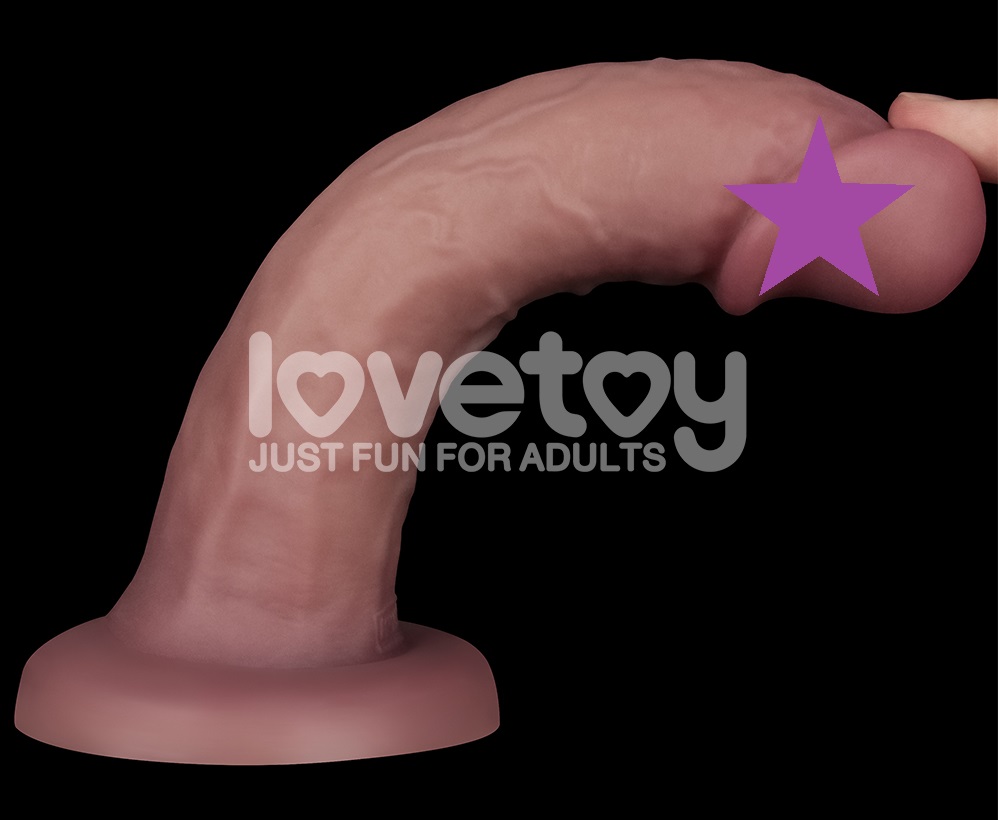 Lovetoy 8" Đôi Lớp Rung 20cm - Siêu Mềm Dâm Mê