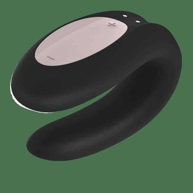 Satisfyer Double Joy Vi Bator Cặp Đôi Đen App