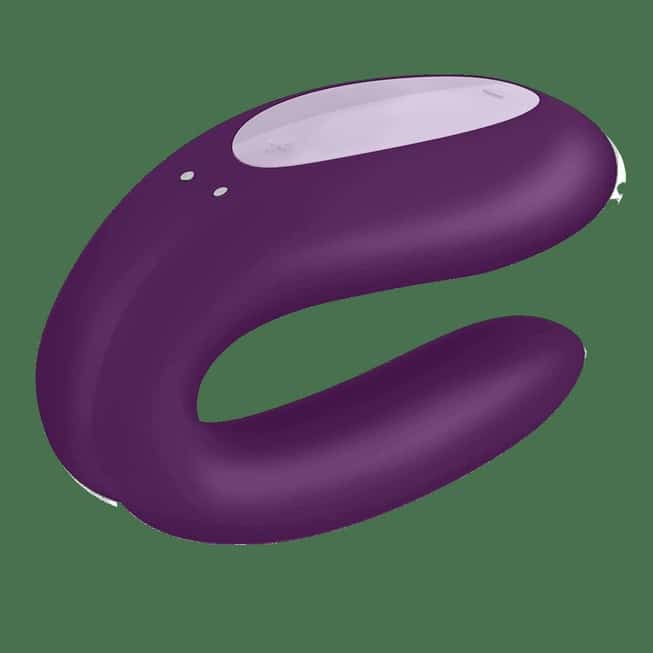 Satisfyer Double Joy вибратор пара фиолетовый app