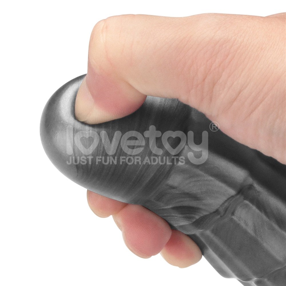 Vibrax Lovetoy 14.5" King Sized Slider Xám Lớn Tột Độ