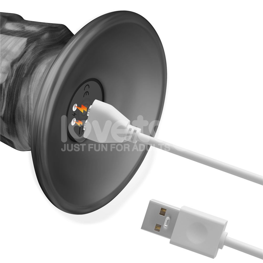 Vibrax Lovetoy 14.5" King Sized Slider Xám Lớn Tột Độ