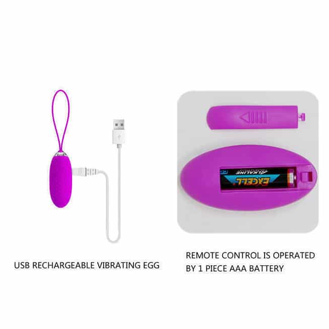 Pretty Love Joanne Trứng Rung – Hồng Tím Remote Bí Mật!