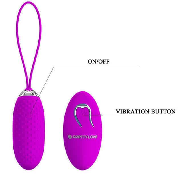 Pretty Love Joanne Trứng Rung – Hồng Tím Remote Bí Mật!