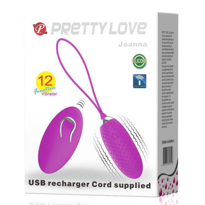 Vibro Trứng Pretty Love Joanne Hồng Tím Điều Khiển Xa