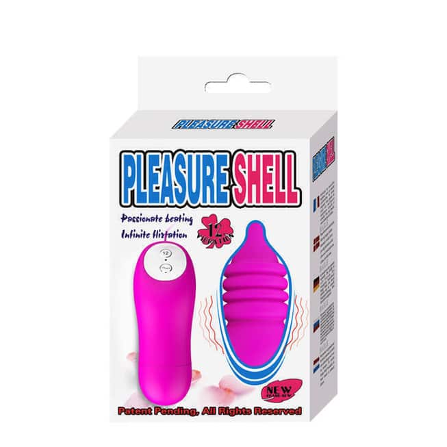 Baile Pleasure Shell Rung Hồng Silicone Điều Khiển 12 Tốc
