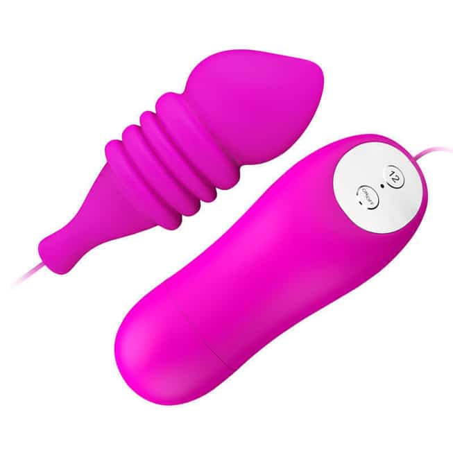 Baile Pleasure Shell Rung Hồng Silicone Điều Khiển 12 Tốc