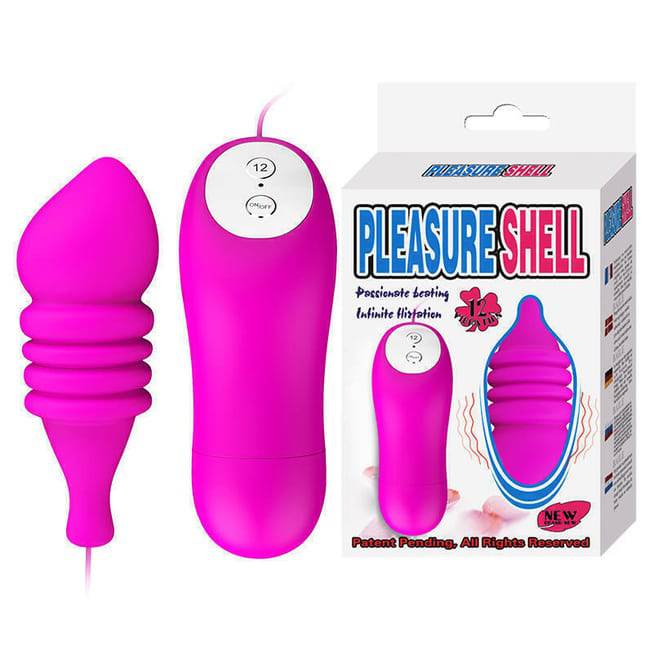 Baile Pleasure Shell Rung Hồng Silicone Điều Khiển 12 Tốc