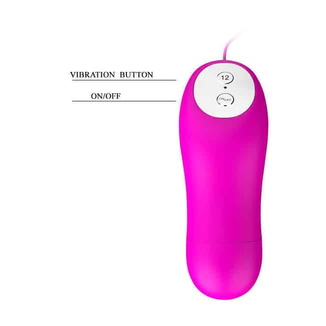 Baile Pleasure Shell Rung Hồng Silicone Điều Khiển 12 Tốc