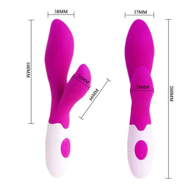Baile Pretty Love Rabbit Vibro Hồng 20cm Mượt Mà Kích Thích