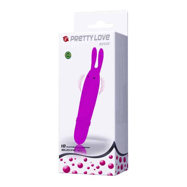 Vibro Thỏ Pretty Love Boyce Fuchsia 12.7cm Đa Năng Mỏng