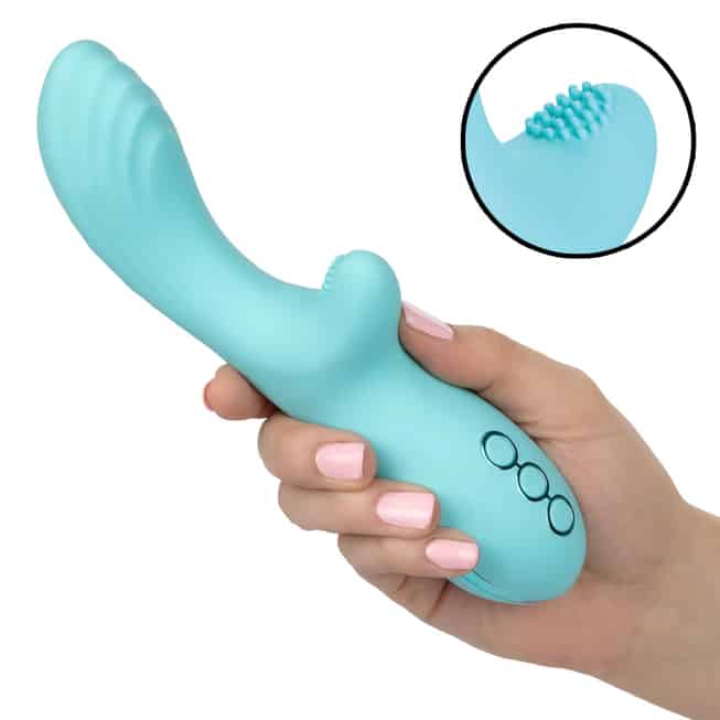 Vibro Thỏ Calexotics Catalina Xanh Rung Quay Đỉnh