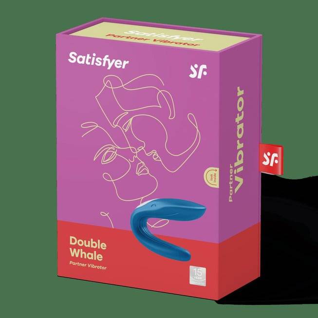 Satisfyer Whale Xanh Double Rung Cặp 7cm Vui Vẻ