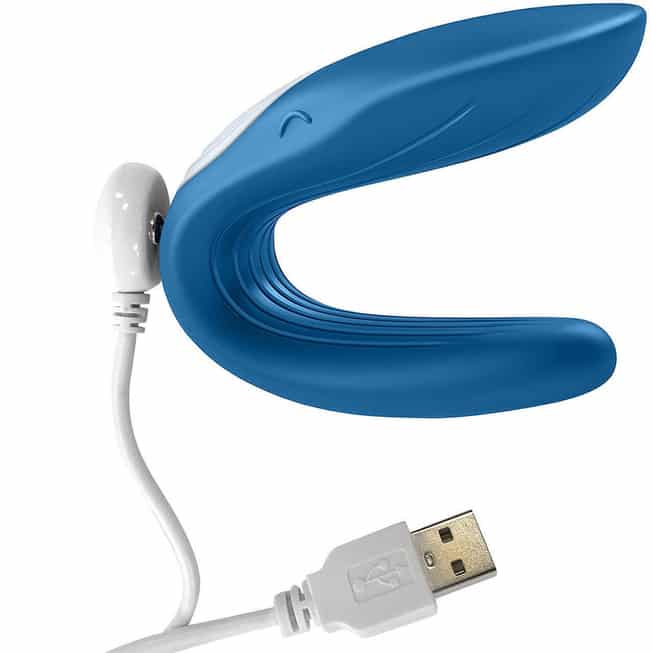 Satisfyer Whale Xanh Double Rung Cặp 7cm Vui Vẻ