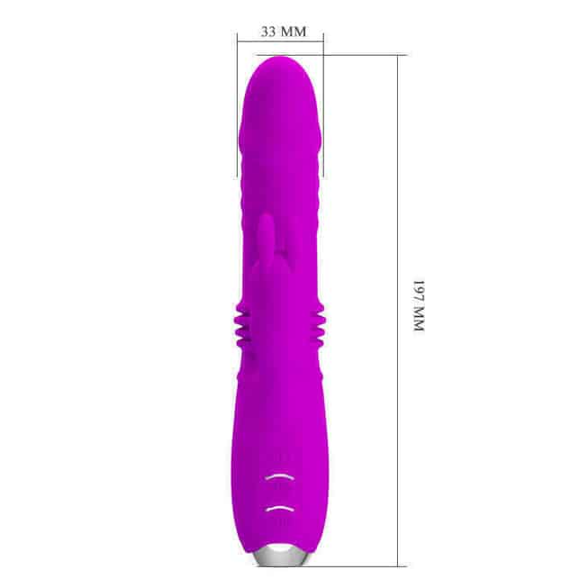 Pretty Love Dorothy Thỏ Rung Friction Fuchsia 19cm Đam Mê