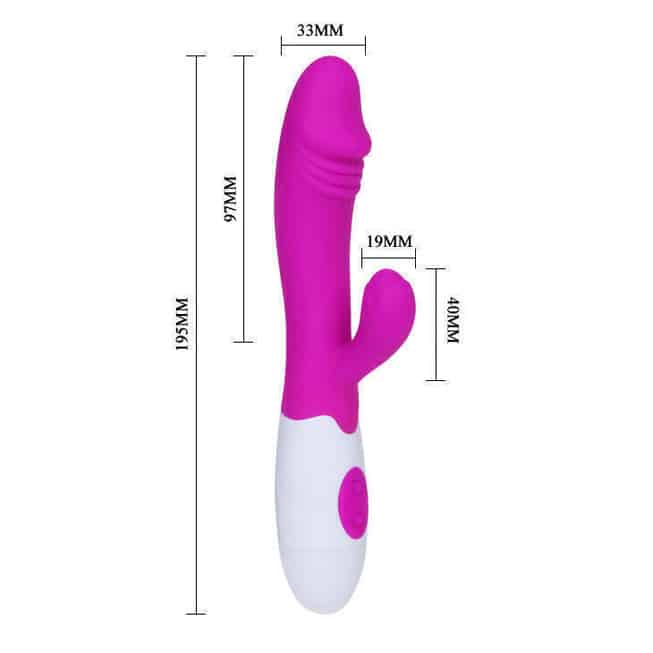 Pretty Love Snappy thỏ rung fuchsia kích thích cực sướng
