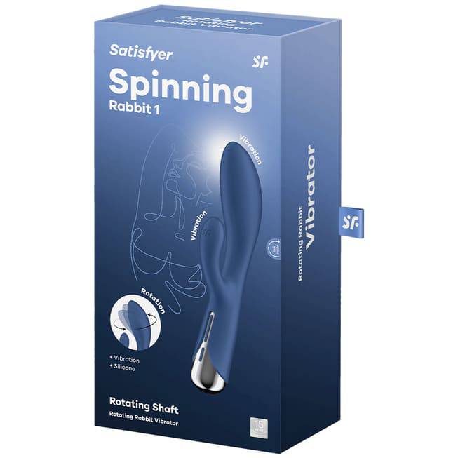 Vibrator Thỏ Quay Satisfyer Spinning Xanh Siêu Sướng