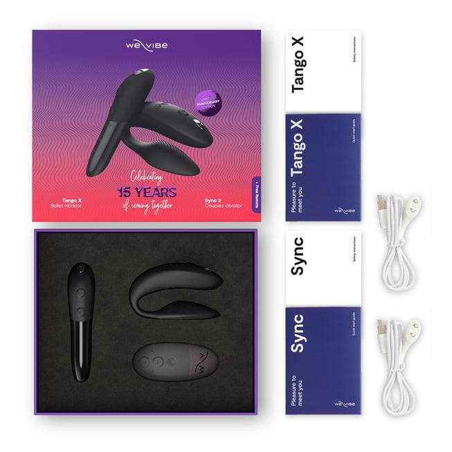 Set We-Vibe Sync Tango X Đen App 15 Năm Đôi Tuyệt