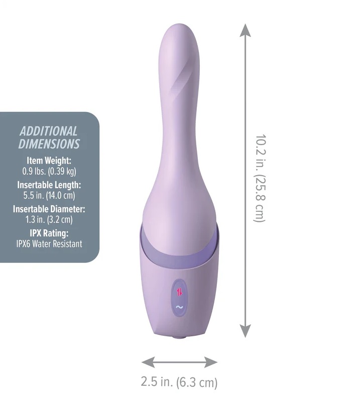 JimmyJane Hello Bang Thrust Tím 25.8cm Chống Nước Sướng