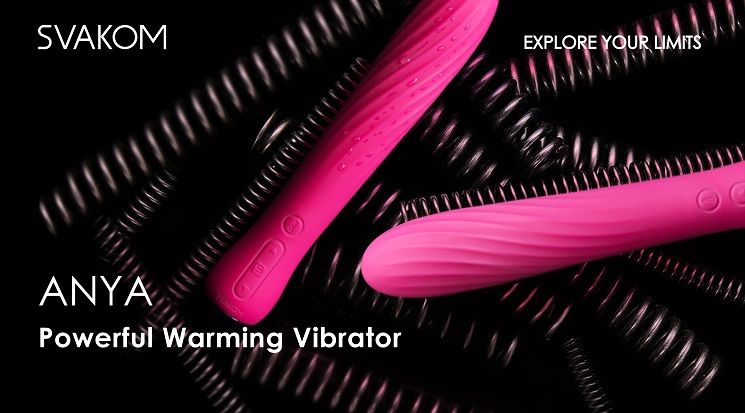SVAKOM Anya Cong Đỏ – Hâm Nóng Silicone Ấm Áp!