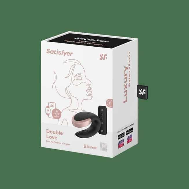 Satisfyer Double Love Cặp Đôi Rung Điều Khiển Đen