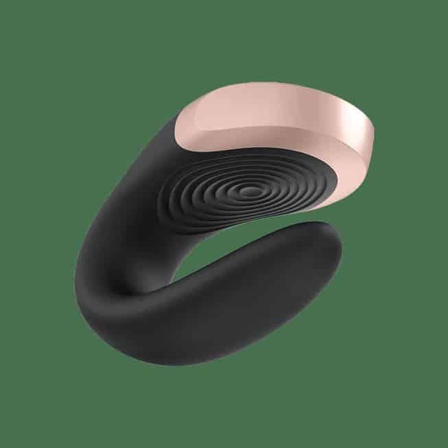 Satisfyer Double Love Rung Đôi Đen Cặp Đôi Gắn Kết Mãnh Liệt