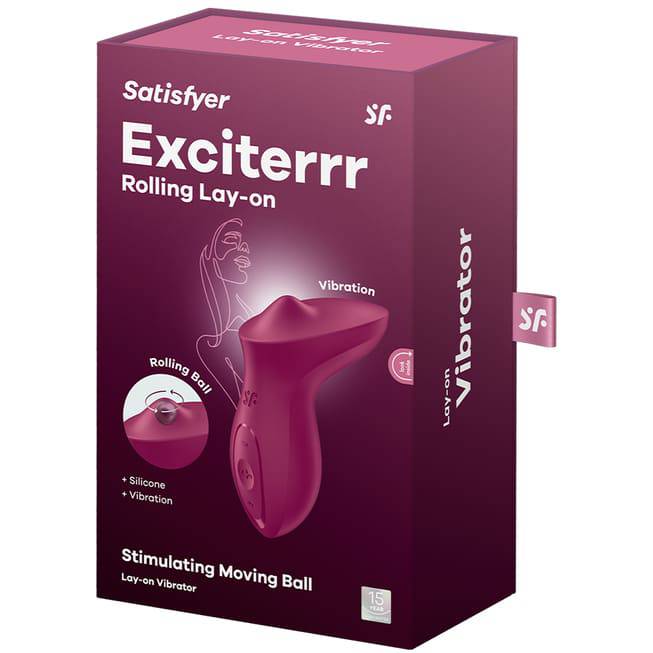 Satisfyer Exciterrr Bi rung lắc đỏ burgundy cực sướng