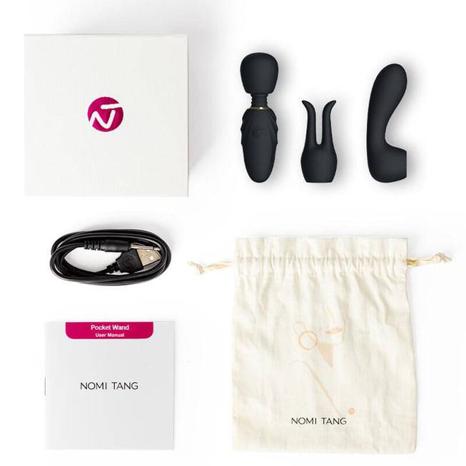 Nomi Tang Pocket Wand Đen Nhỏ Mạnh Mẽ