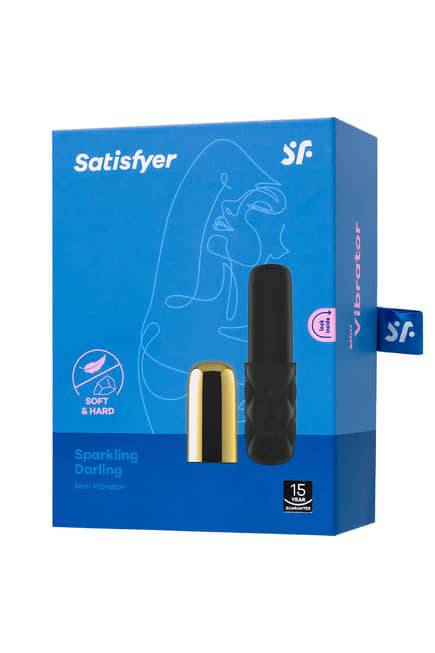 Satisfyer Sparkling Darling Đạn Vàng Đen Rung