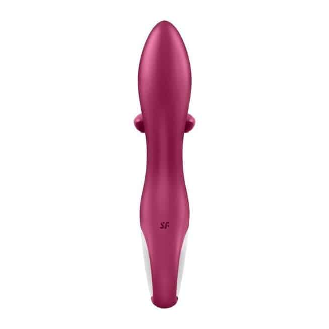 Satisfyer Embrace Me rabbit vibrator berry 3 chạm clitoris