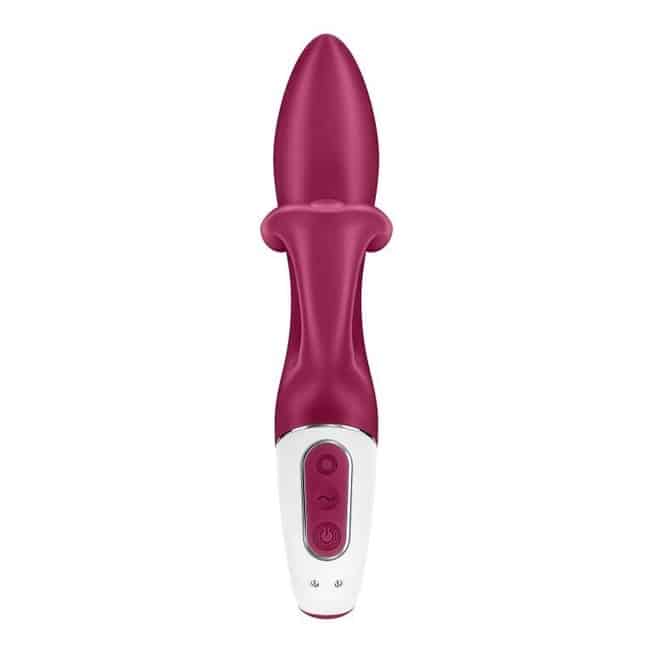 Satisfyer Embrace Me rabbit vibrator berry 3 chạm clitoris