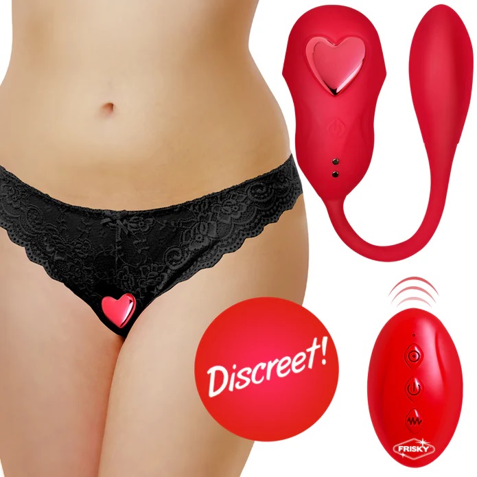 Frisky Double Love panty vibe đỏ couple waterproof 