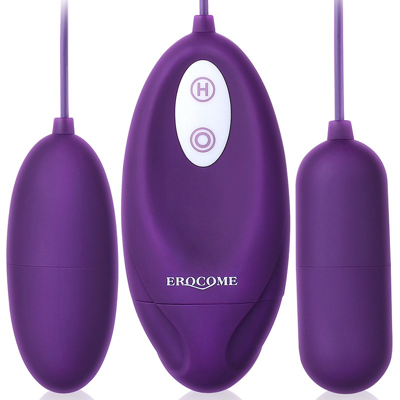 Erocome Lyra Duo Trứng Rung Đôi Tím Thủy An Toàn 