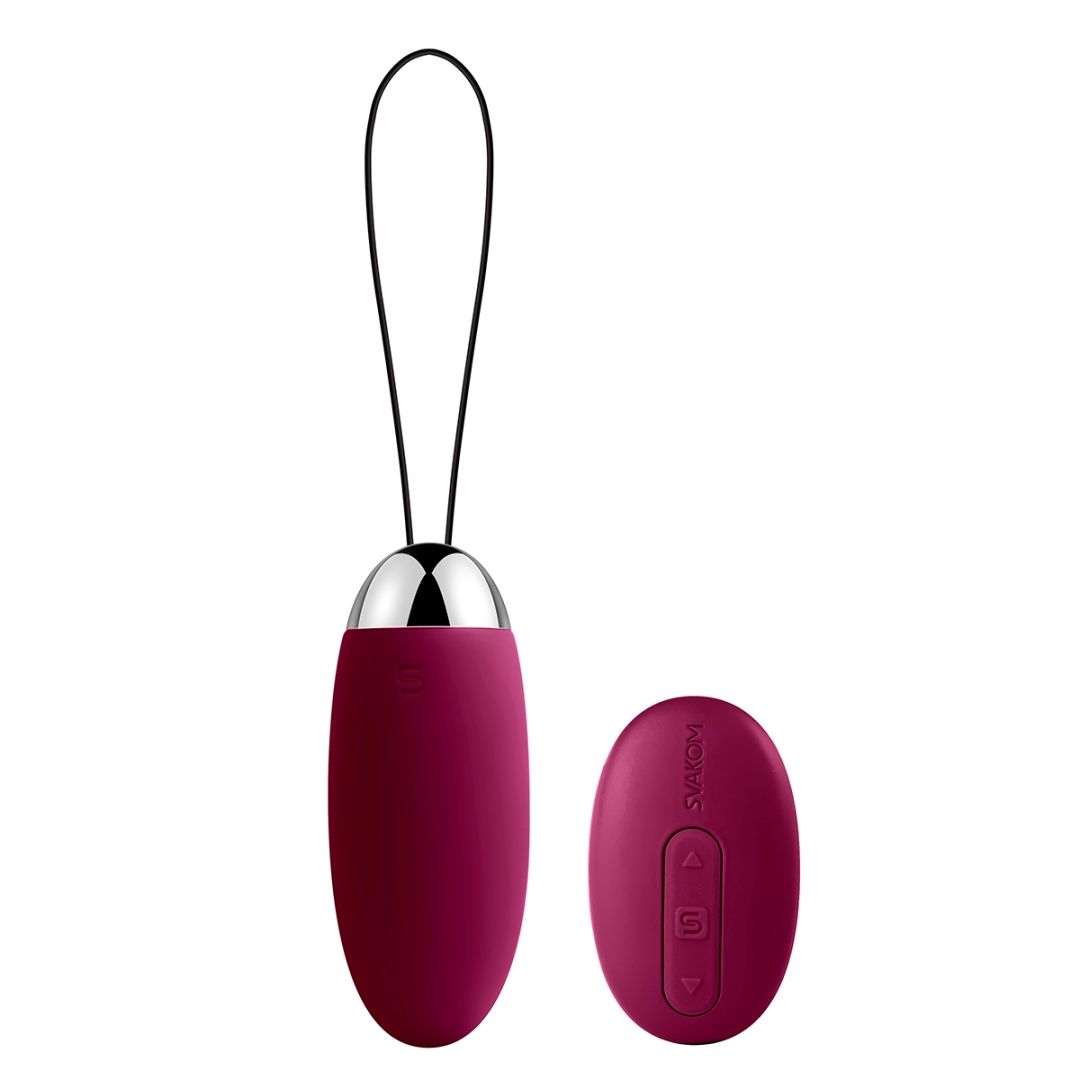 SVAKOM Elva Trứng Vibro Tím Remote 8cm 6 Mode 