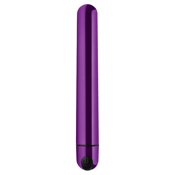 Bang 10X bullet rung tím 16.8cm silicone mạnh 10 mức 