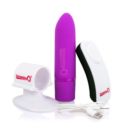 Screaming O Positive Remote Bullet Tím Mỹ Waterproof Sướng 