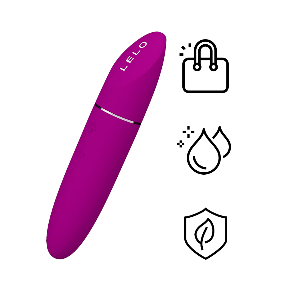 Lelo Mia 3 Son Môi Rung Âm Hạt Tím Siêu Mạnh 